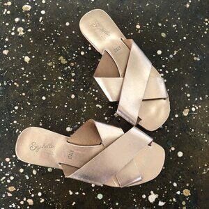 Seychelles Total Relaxation Sandal Vacchetta Leather Rose Italy